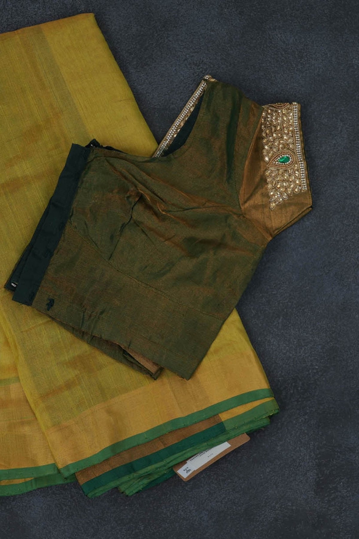 Best Diwali Sarees Under $200 — Green Uppada Silk | JCS Fashions
