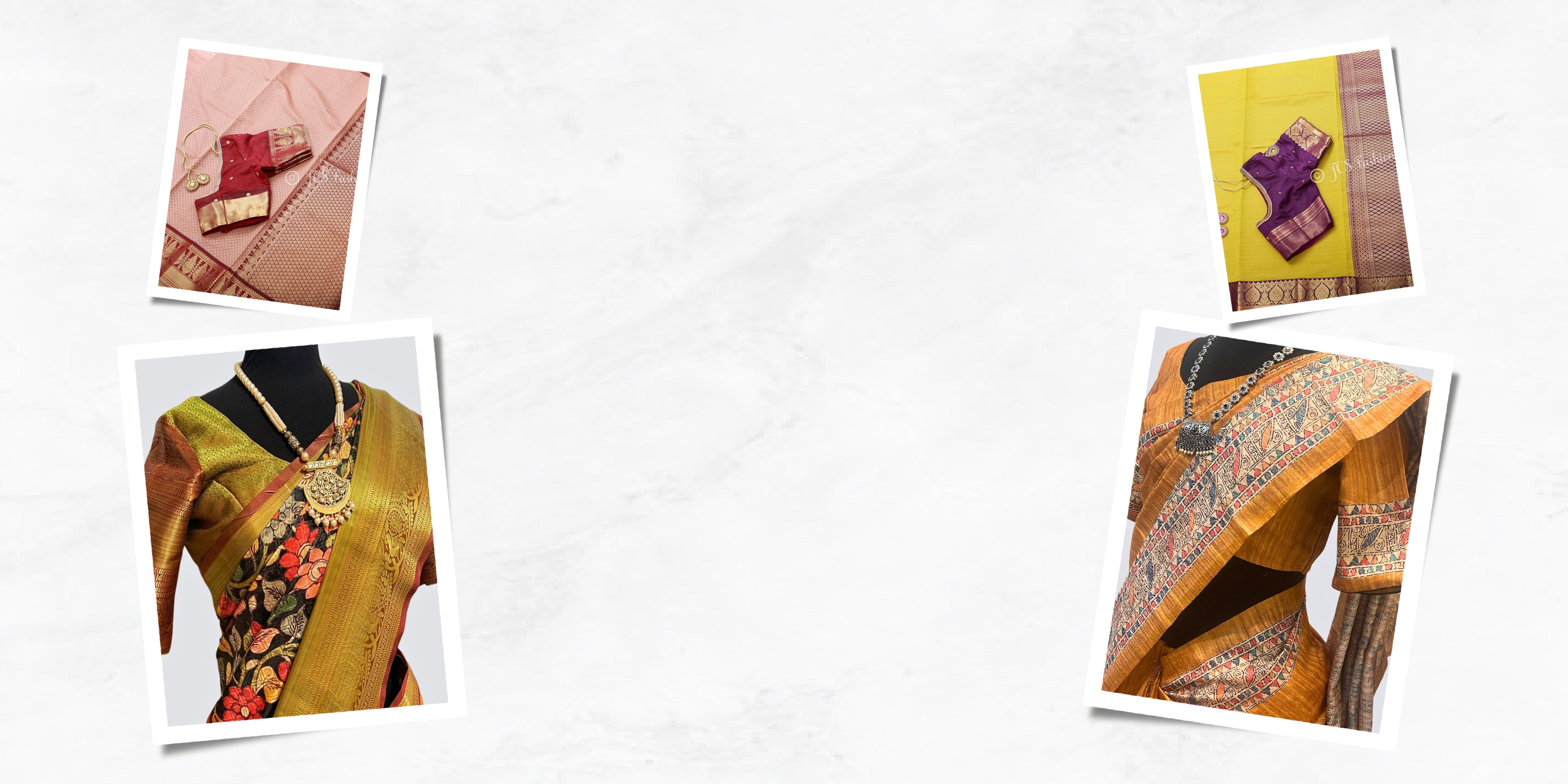 Saree with Ready to Wear Blouse - JCS Fashions