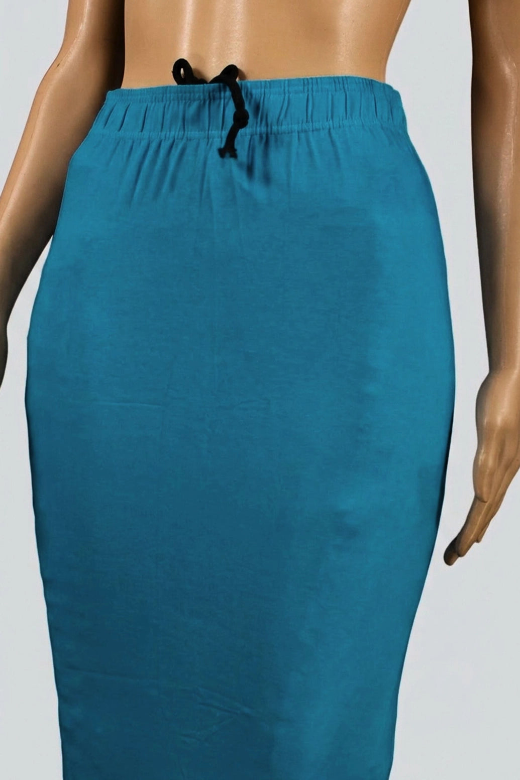 Turquoise Blue 4-Way Lycra Shapewear Inskirt for Women, Stretch Slip Skirt