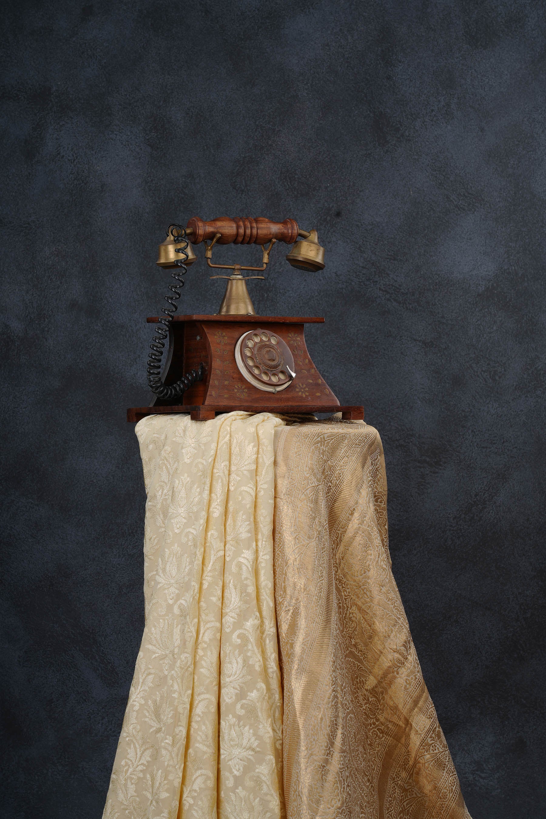 Opulent Chickenkari Georgette Saree with Stunning Zari Border Saree JCS Fashions