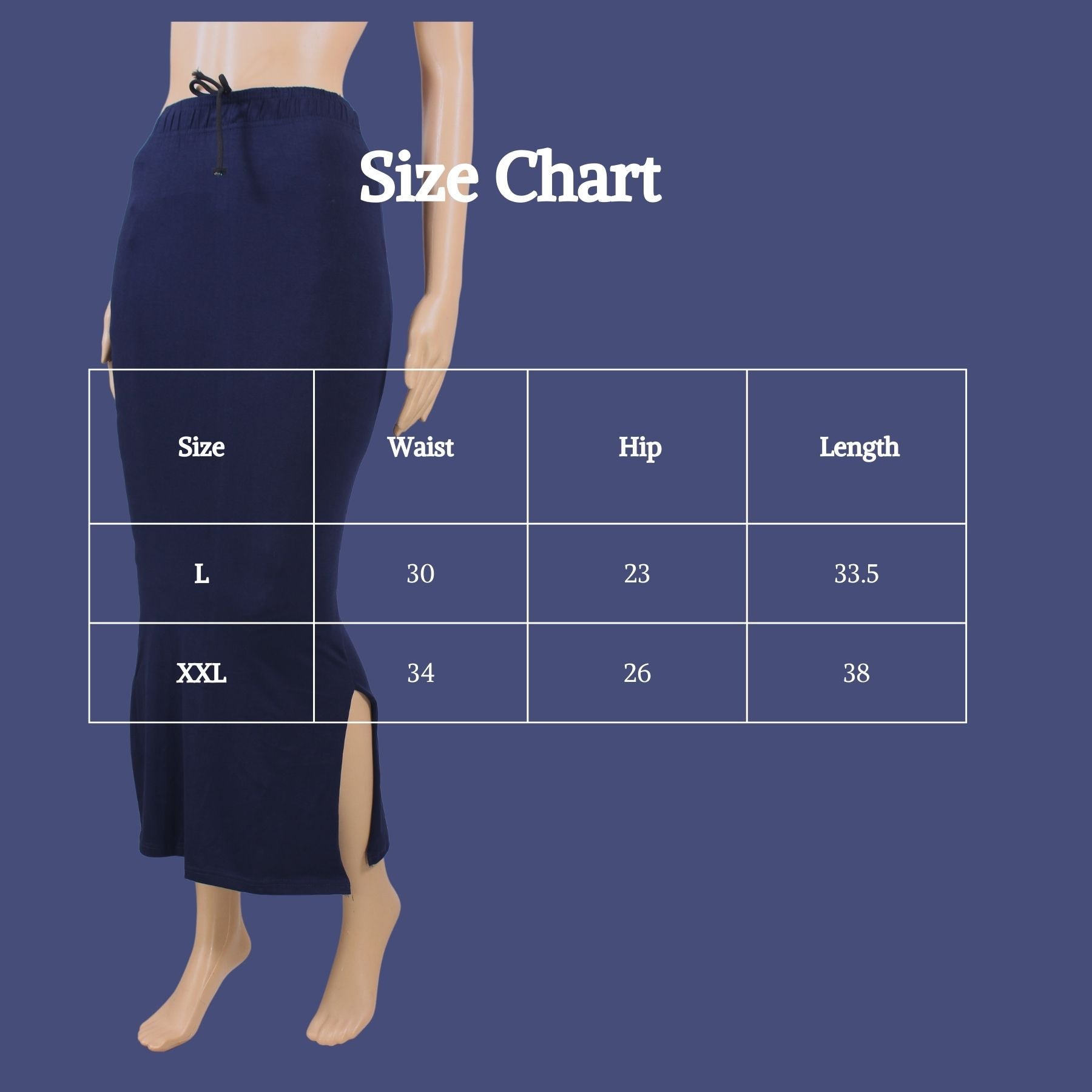 4-Way Lycra In-Skirt Shapewear | Seamless Fit and All-Day Comfort Inskirt JCS Fashions