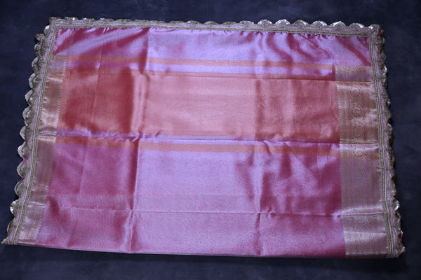 Tissue Silk Saree with Kanchi Border - Celebrity Collection