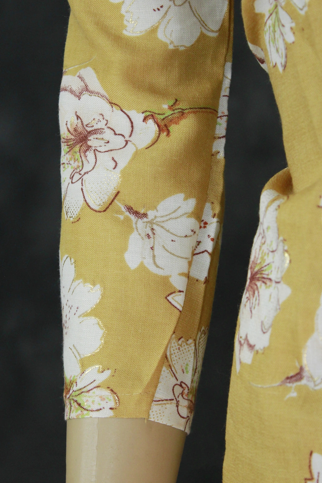 Mustard Yellow Cotton Kurta Set for Women