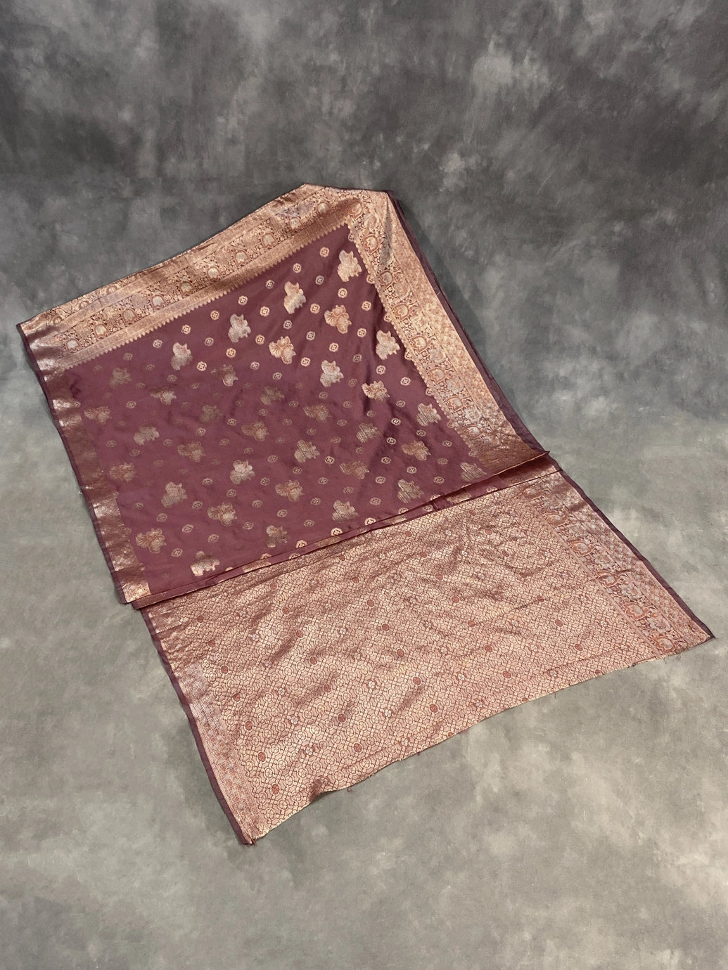 Maroon Soft Silk Saree with Rich Pallu and Pure Zari Floral Weave, Includes Blouse