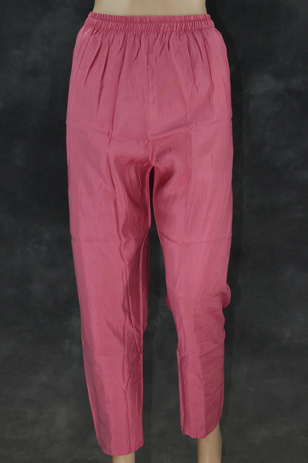 Soft Pink Roman Silk 3-Piece Salwar Kameez Set with Aari & Pearl Neck Embroidery and Organza Digital Dupatta Kurti JCS Fashions