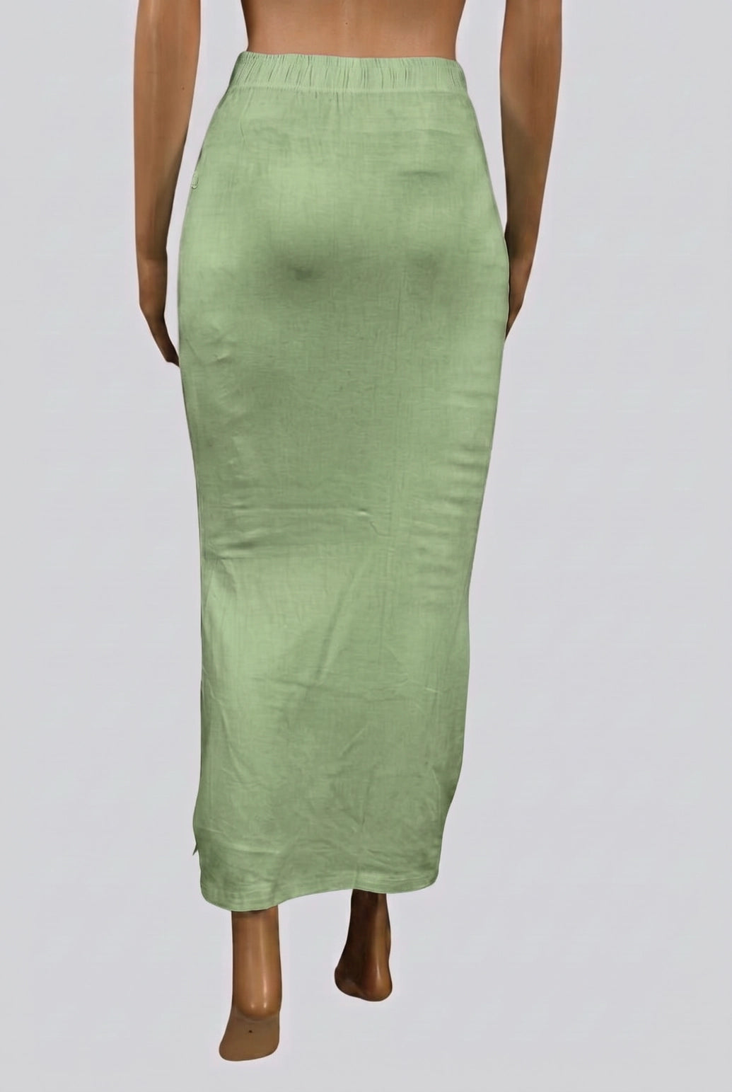 Pista Green Lycra Shapewear Petticoat with Side Cut for Women | Inskirt-47