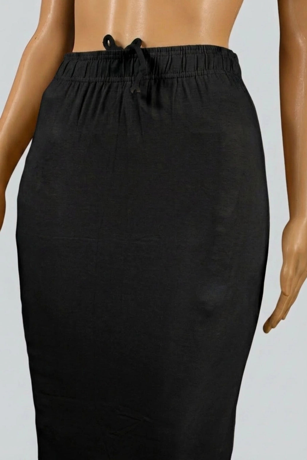 Black 4-Way Lycra Shapewear Inskirt for Women - Slim Fit Body Shaping Underskirt