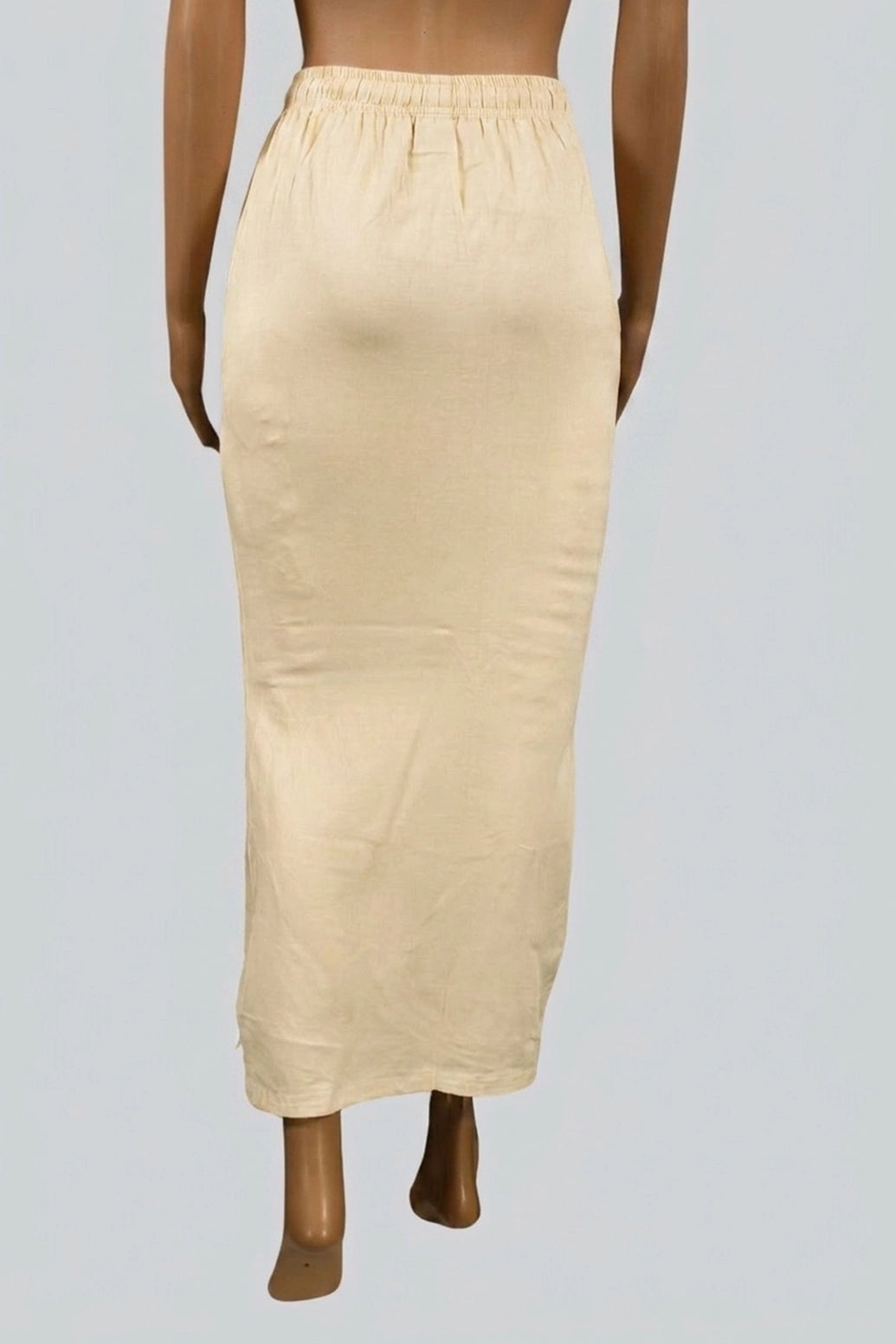 Cream 4-Way Lycra Shapewear Inskirt for Women, High Support Slimming Skirt for Daily and Party Wear