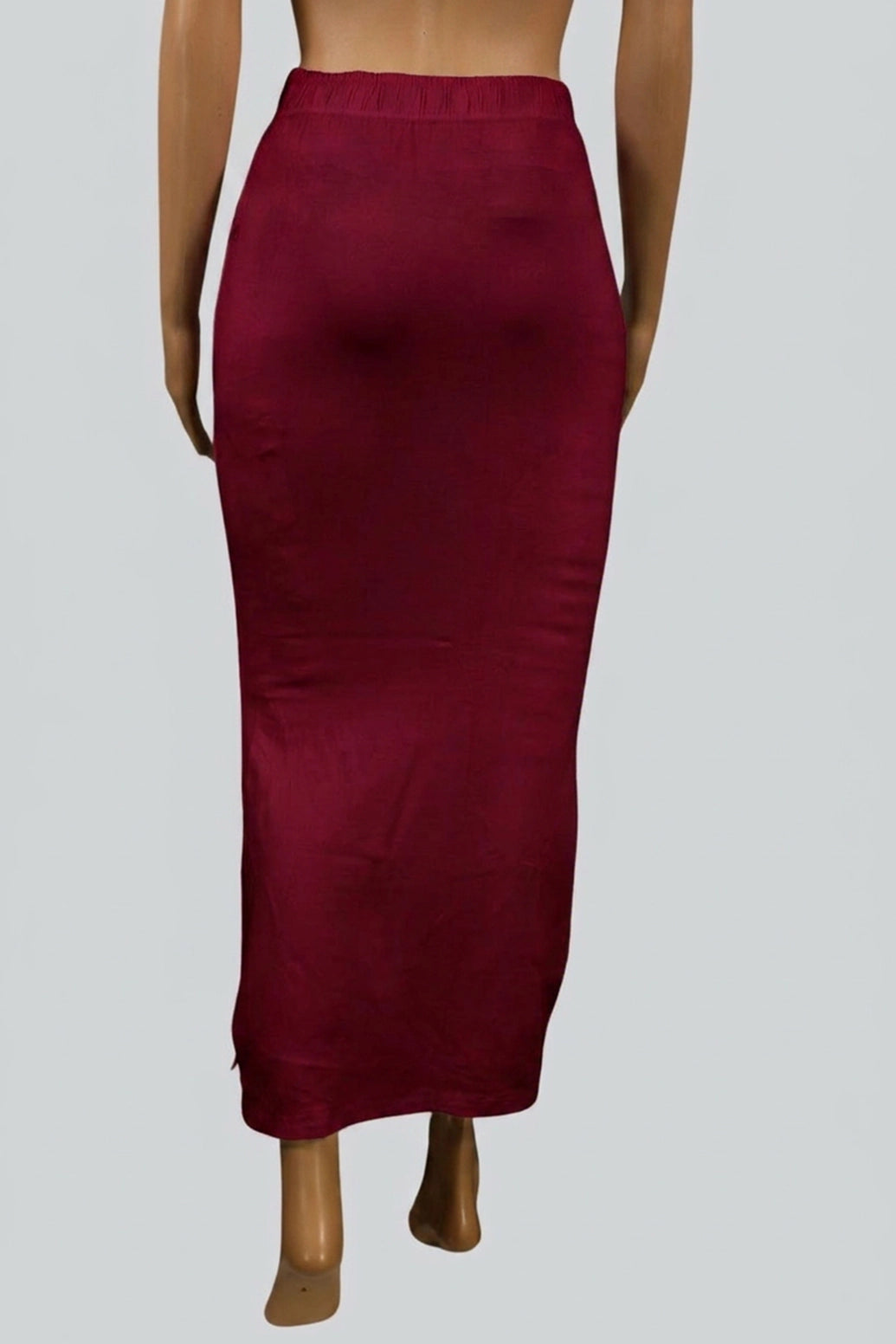 Cherry 4-Way Lycra Shapewear Inskirt Long Skirt for Women, Adjustable Drawstring Waist