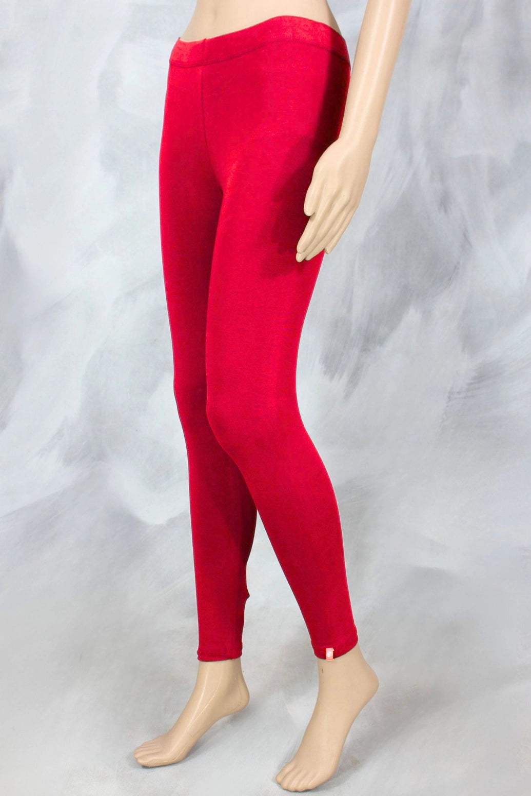 Women’s Cherry Ankle-Length 4-Way Lycra Leggings with Smooth Silicon Wash Finish