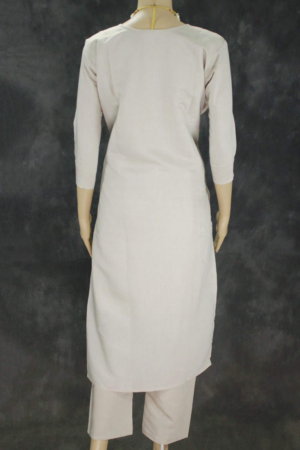 Elegant Beige Roman Silk 3 Piece Kurti Set with Digital Dupatta