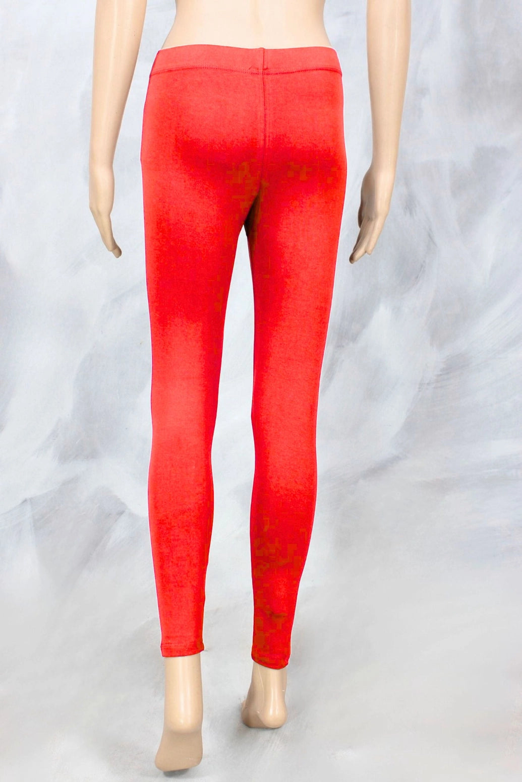 Ferrai Red Ankle Length 4-Way Lycra Leggings with Smooth Finish, Stretch Fit for Everyday Wear