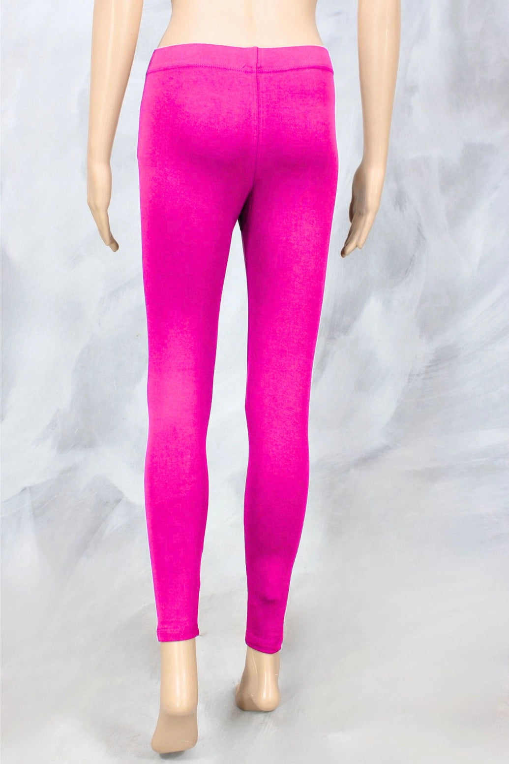 Magenta Ankle Length 4-Way Lycra Leggings with Belt for Women | Smooth Finish