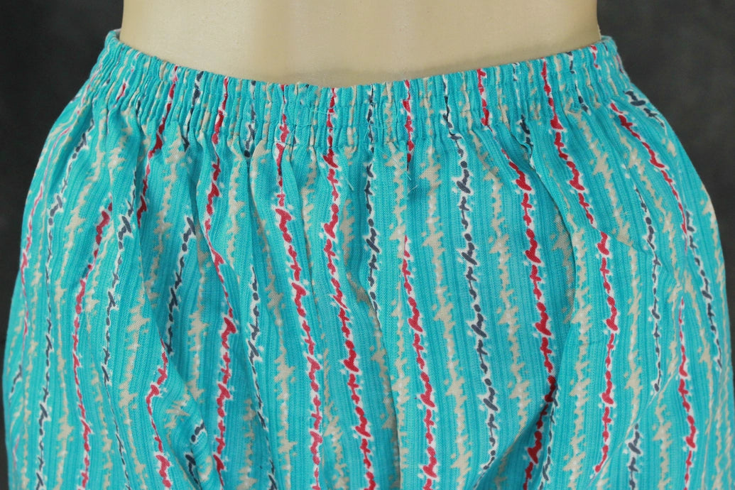 Blue Floral Cotton Kurta Set for Women