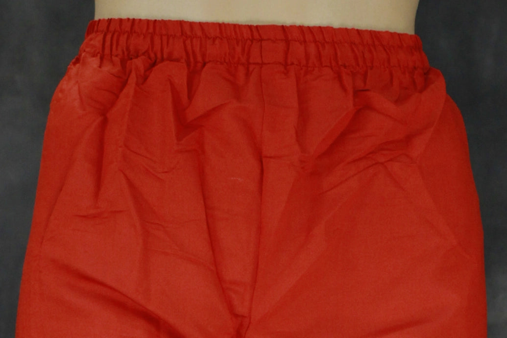 Roman Silk 3-Piece Salwar Kameez Set with Organza Digital Dupatta - Orange, Zari & Sequin Embroidered Neck