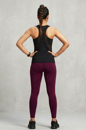 Maroon JCS Elite Ankle-Length Leggings with 4-Way