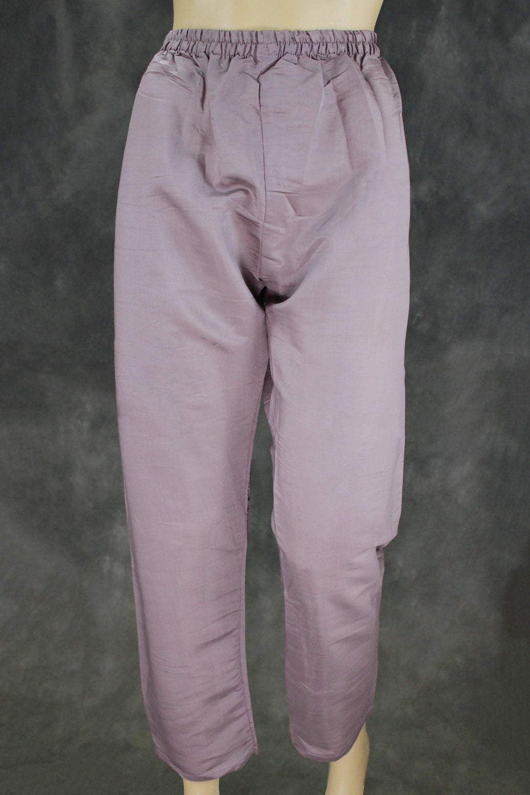 Elegant Lilac Purple Roman Silk 3 Piece Set