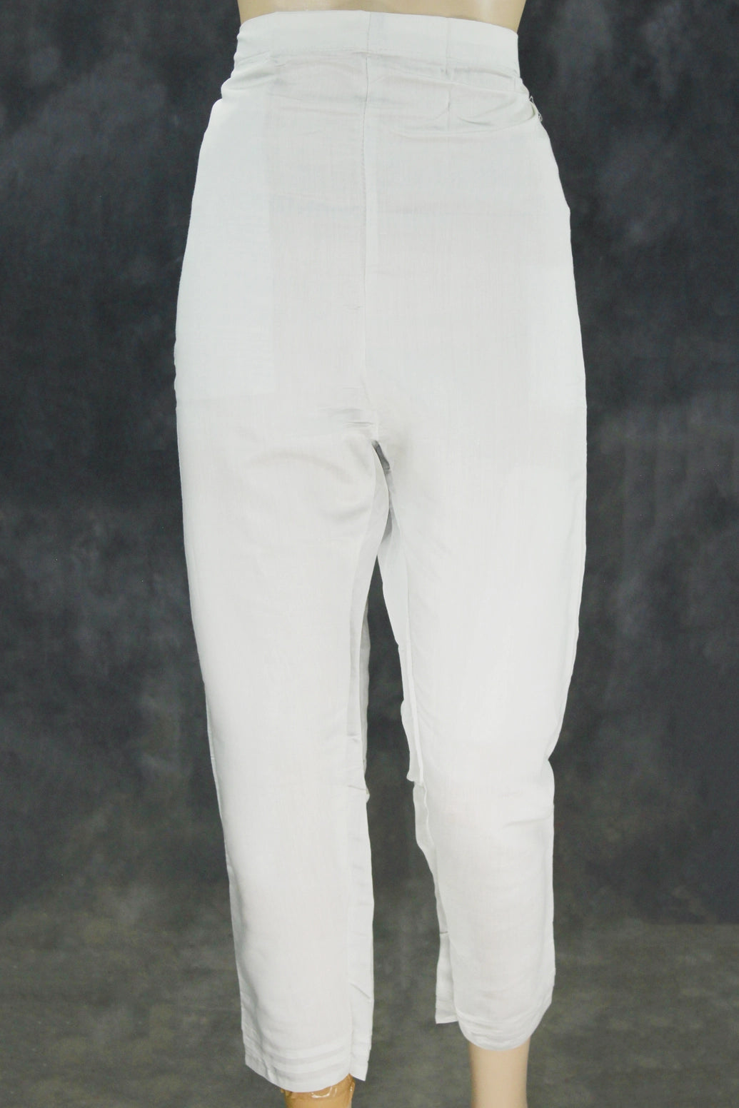 Light Gray Roman Silk 3-Piece Kurta Set with Organza Work Dupatta and Elastic Pant