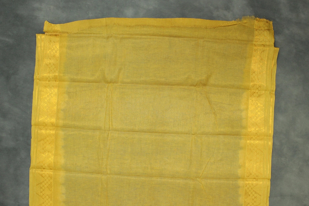 Blue Sungudi Cotton Saree with Diamond-Line Zari Pattern and Gold-Tone Border Saree JCS Fashions