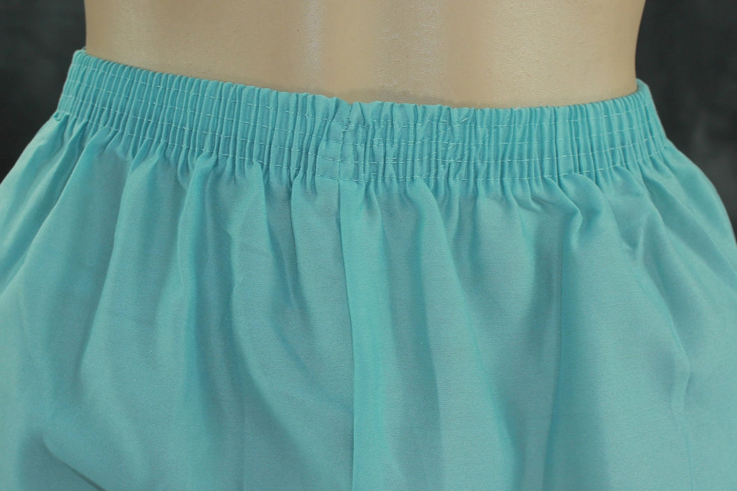 Pastel Blue Roman Silk 3-Piece Kurti Set with V Neck, Elastic Pant & Organza Zari Dupatta