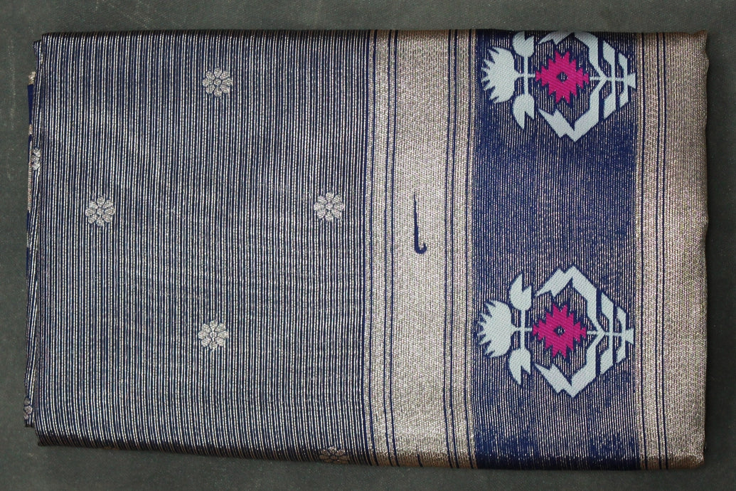 Paithani Tissue Fabric Saree, Full body weaving zari work, saree comes with blouse