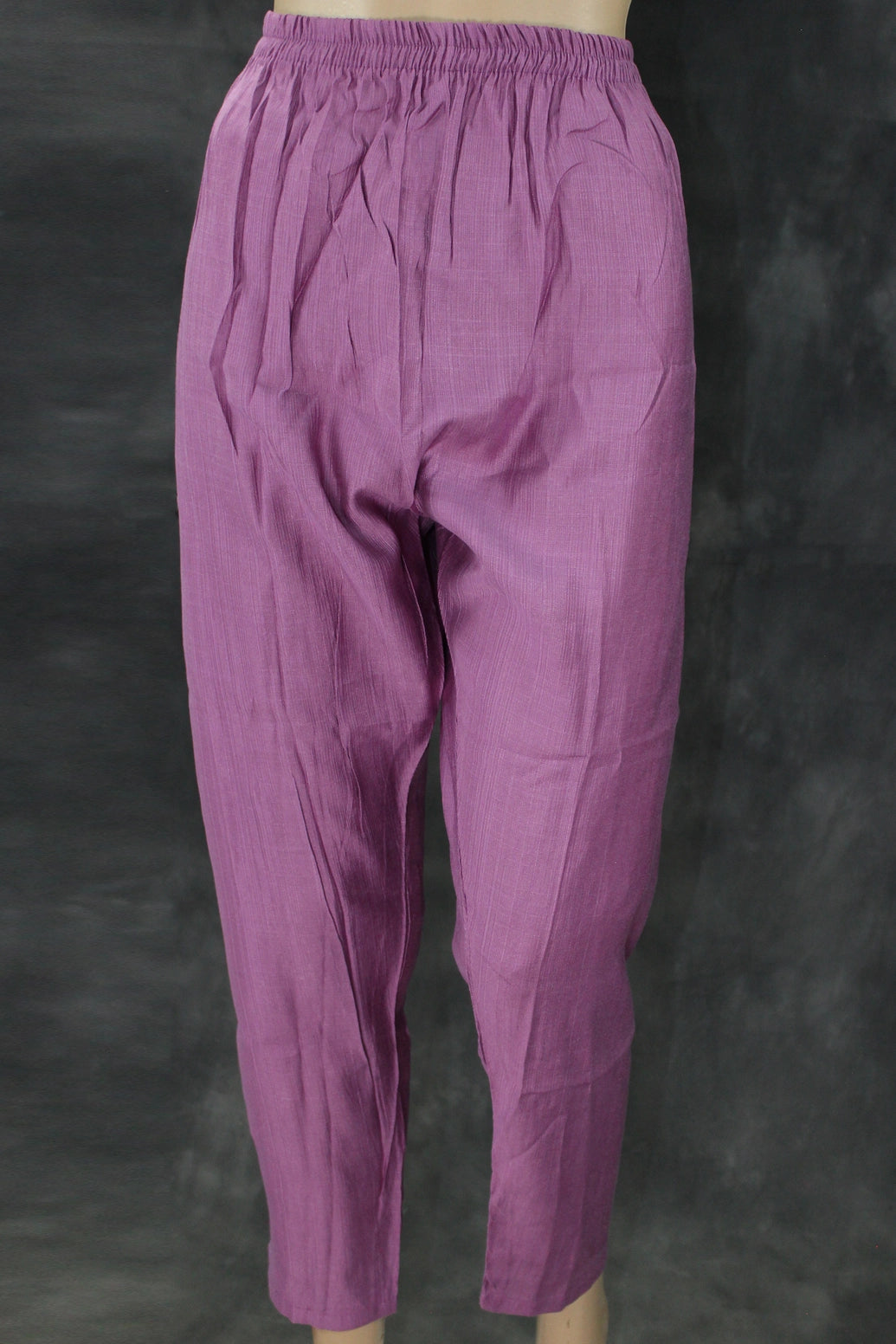 White & Lavender Cotton-Rayon Embroidered Aari Work Kurti Set with Straight Pants - Collar Neck, 3/4 Sleeve Kurti JCS Fashions