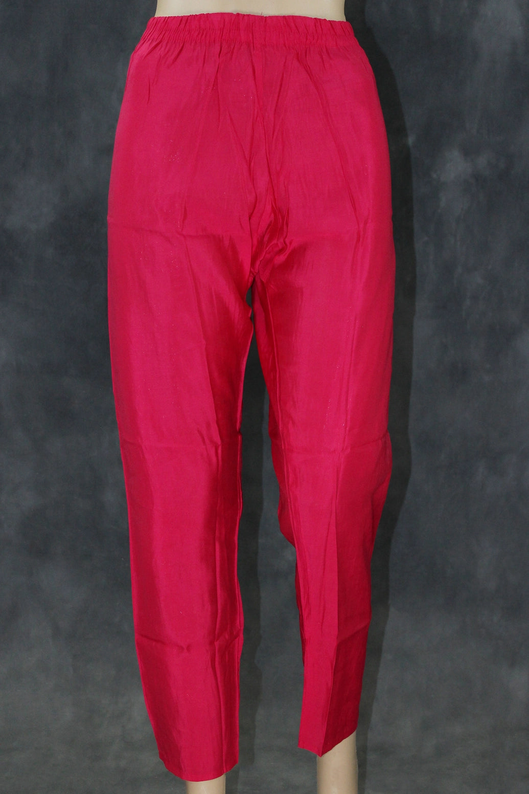 Deep Pink Aari Pearl Embroidered Kurti Pant & Dupatta 3-Piece Set for Women