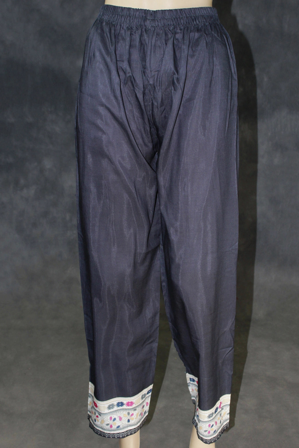 Light Cream Designer Crepe 3-Piece Salwar Suit with Mirror & Stone Work - Kurti, Pant & Cotton Dupatta