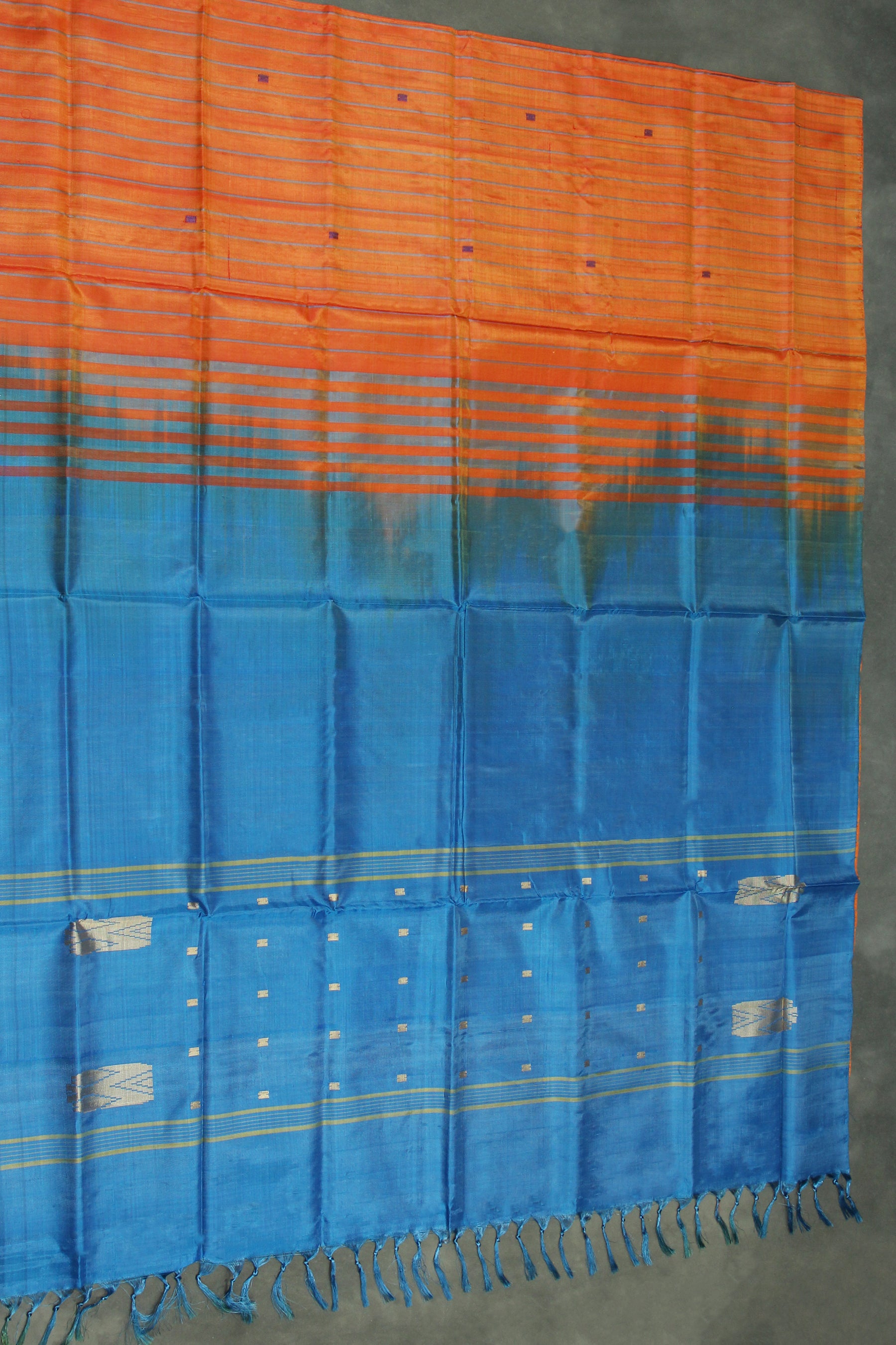 Banana pith / Vaazhai naar saree saree, Borderless, full body Comes with small butta