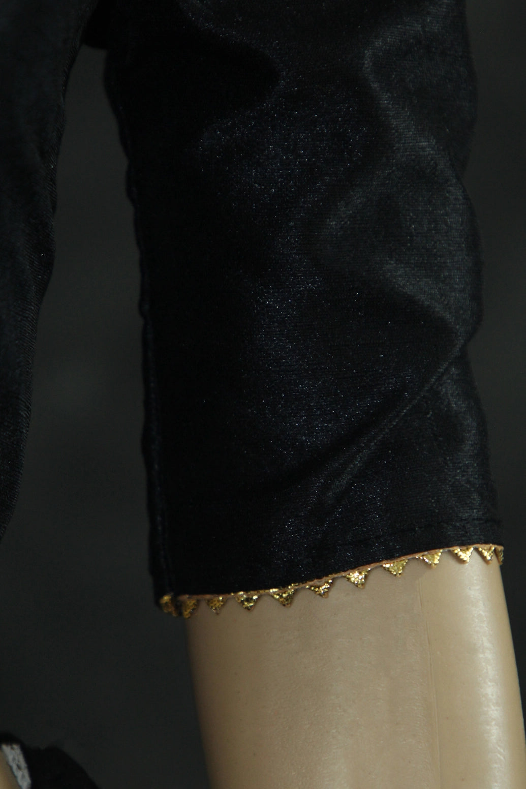 Readymade Black Raw Silk Padded Blouse - Elbow Sleeve, Back Knot Blouse JCS Fashions