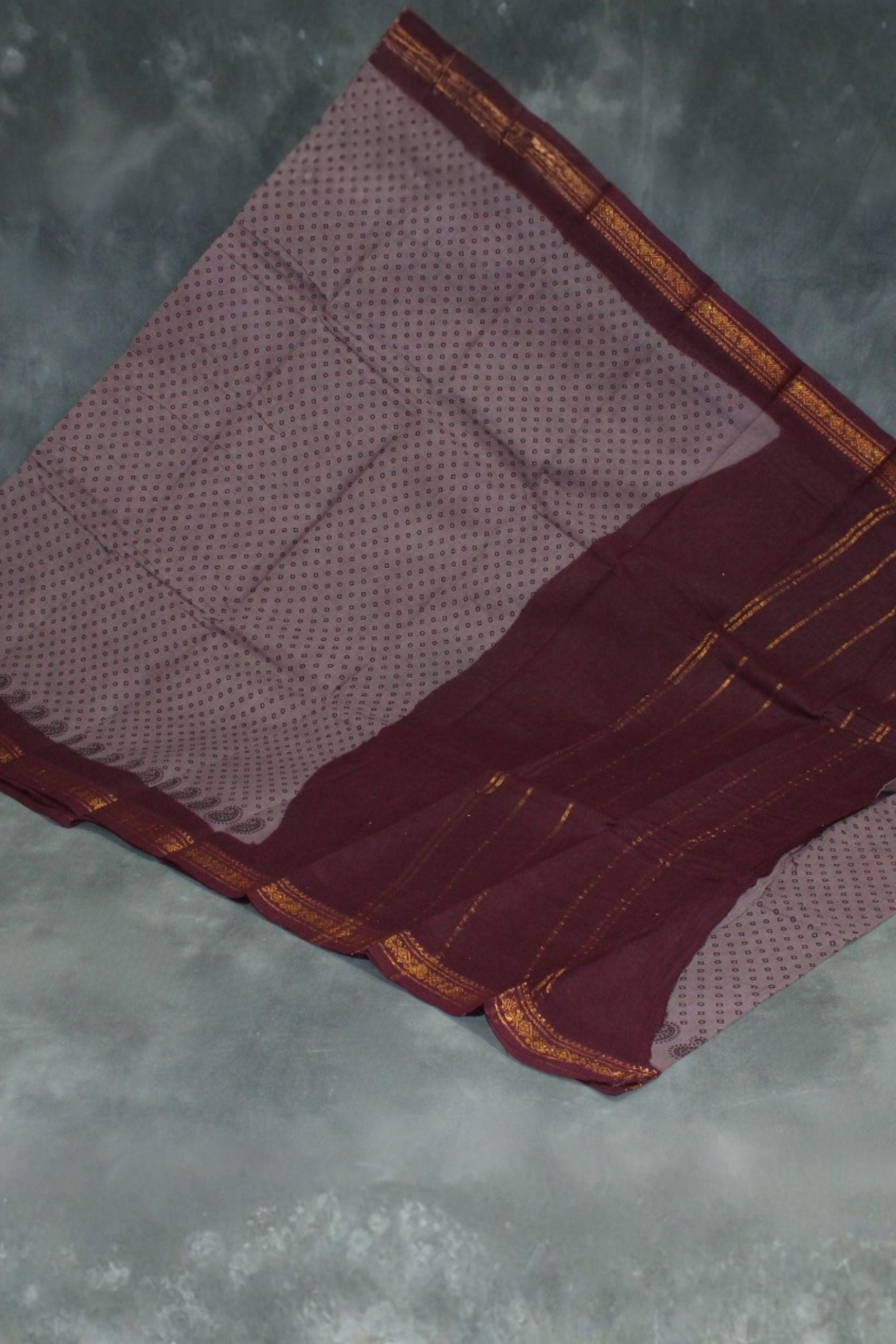 Elegant Poly Cotton Floral Brown Saree for Daily and Festive Wear Saree JCS Fashions