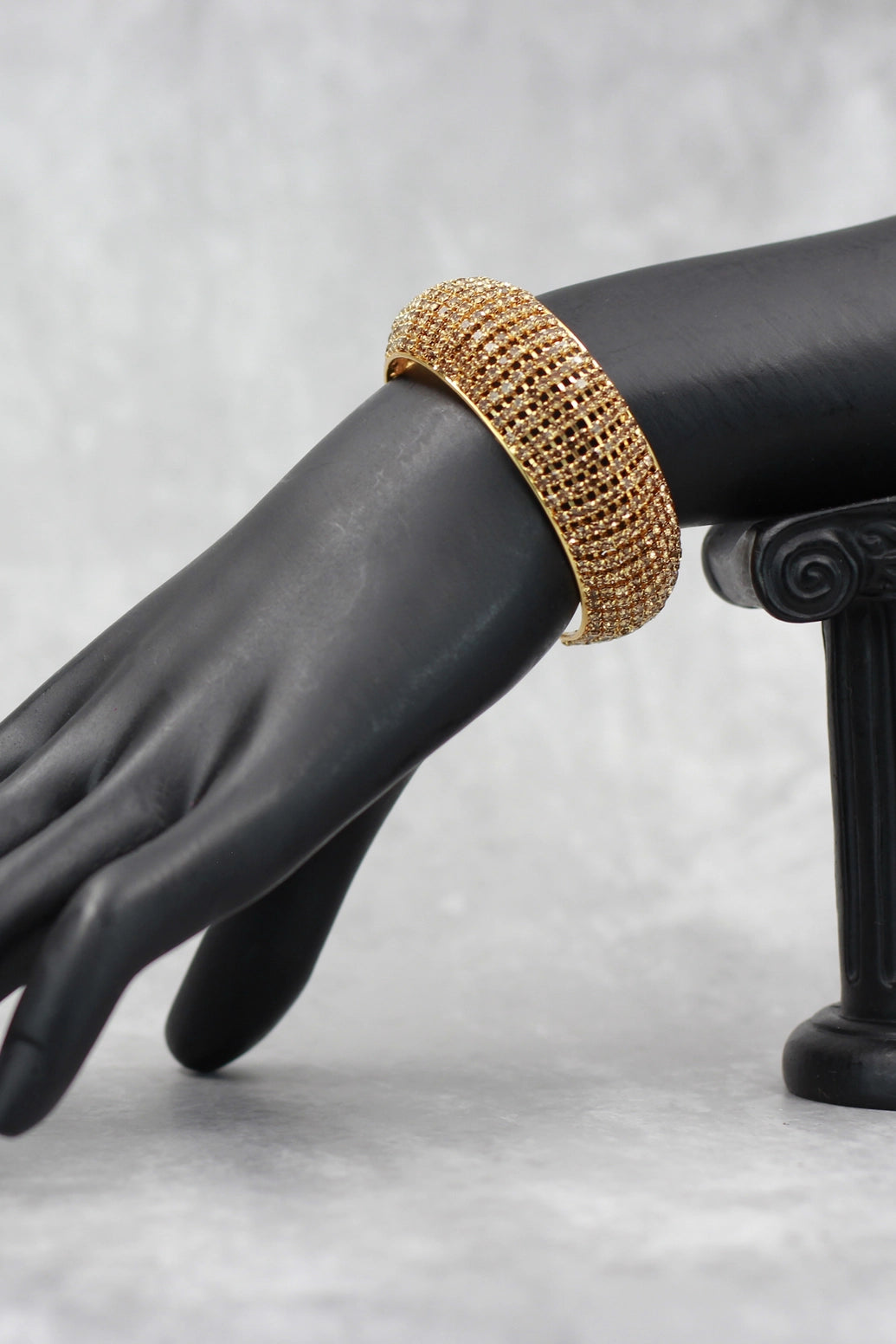 Elegant Gold-Tone Textured Bangles for Festive Wear - Gold