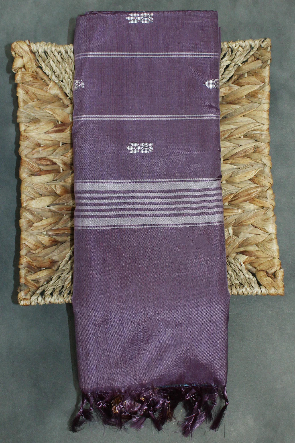 Banana Fibre Saree - Purple