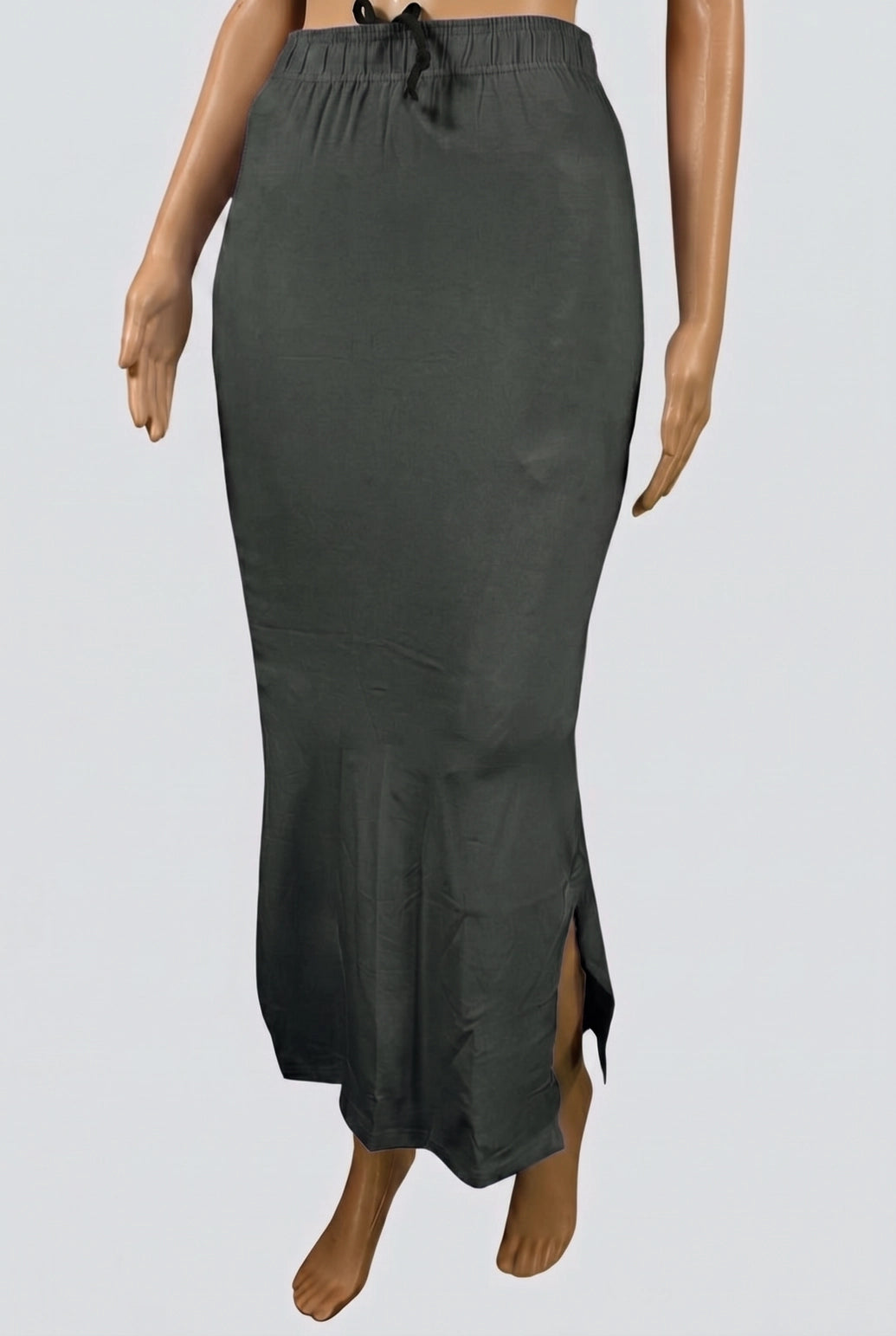 Dark Green Shapeware Petticoat with Side Cut for Smooth Fit and Comfort - Dark Green