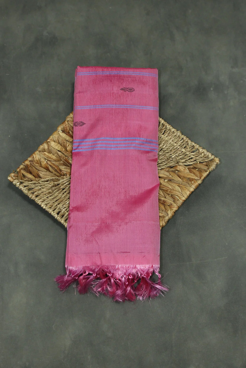 Banana Fibre Saree - Pink