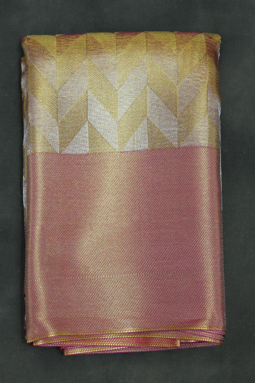 Semi Silk Saree - Gold