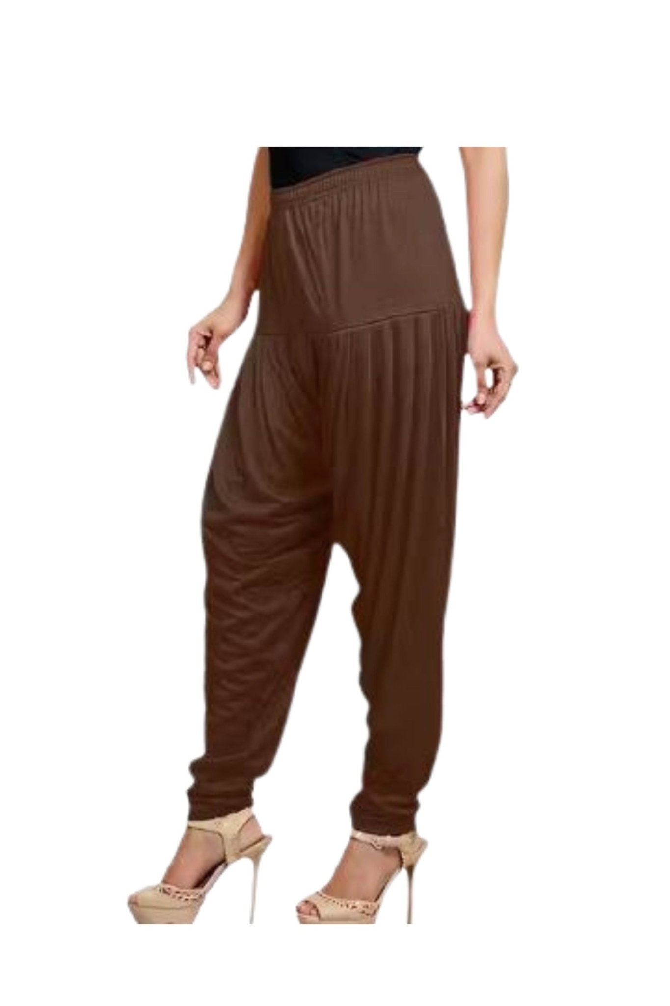 Authentic & Comfortable Patiala Pants - Versatile Ethnic Fashion Trend Patiyala JCS Fashions Brown XXL