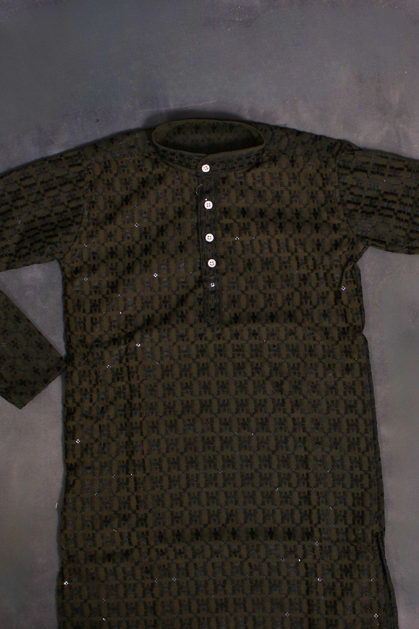 Boys' Elegant Lakhnavi Kurta: Traditional Embroidery Meets Modern Appeal BOYS JCS Fashions