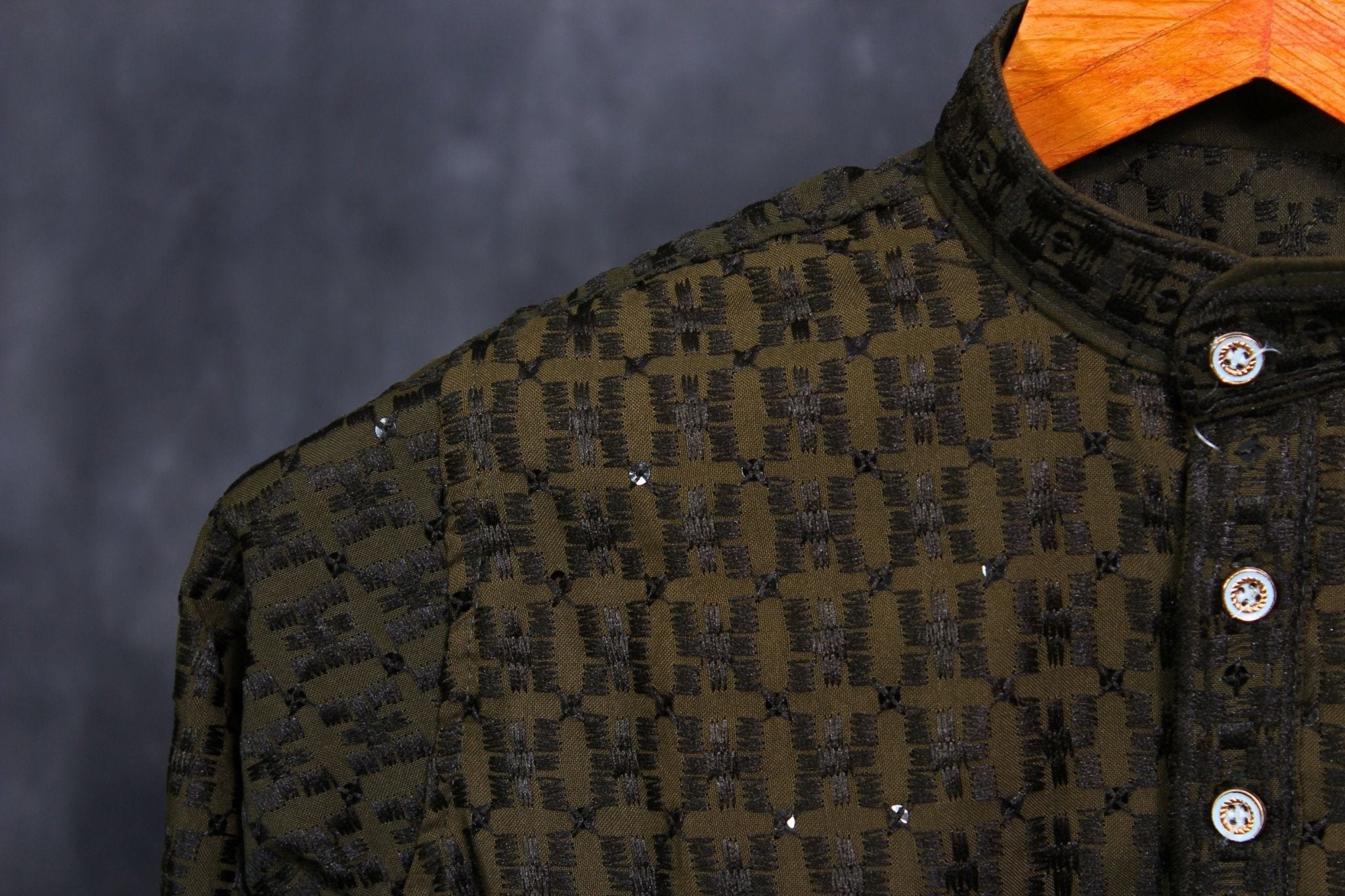 Boys' Elegant Lakhnavi Kurta: Traditional Embroidery Meets Modern Appeal BOYS JCS Fashions