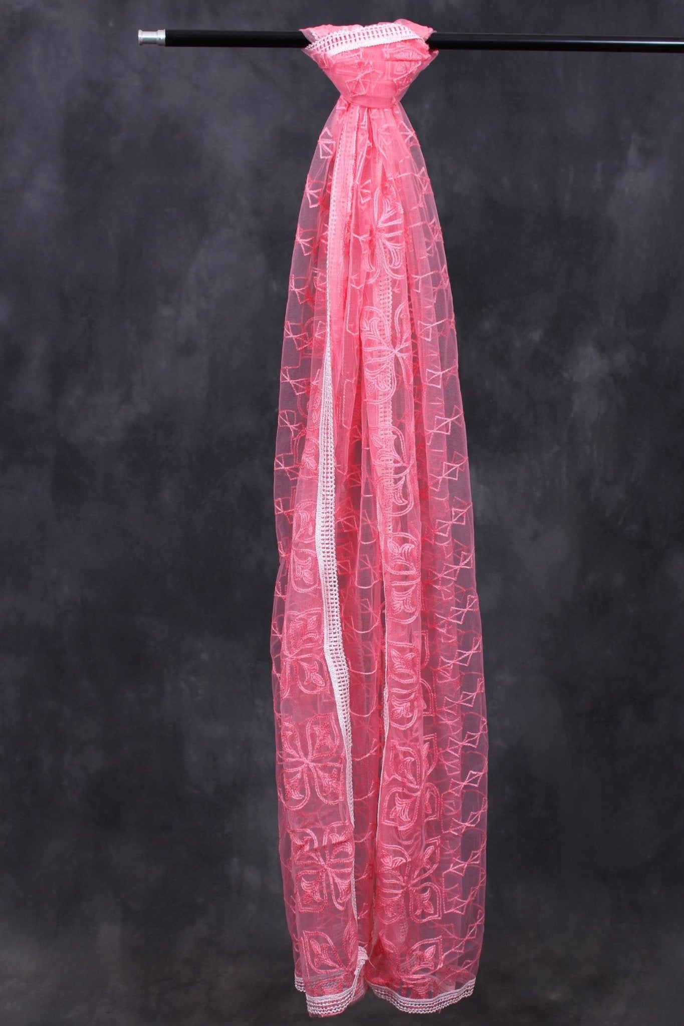 Chic Embroidered Net Dupatta for Festive & Casual Styles by JCSFashions Dupatta JCS Fashions