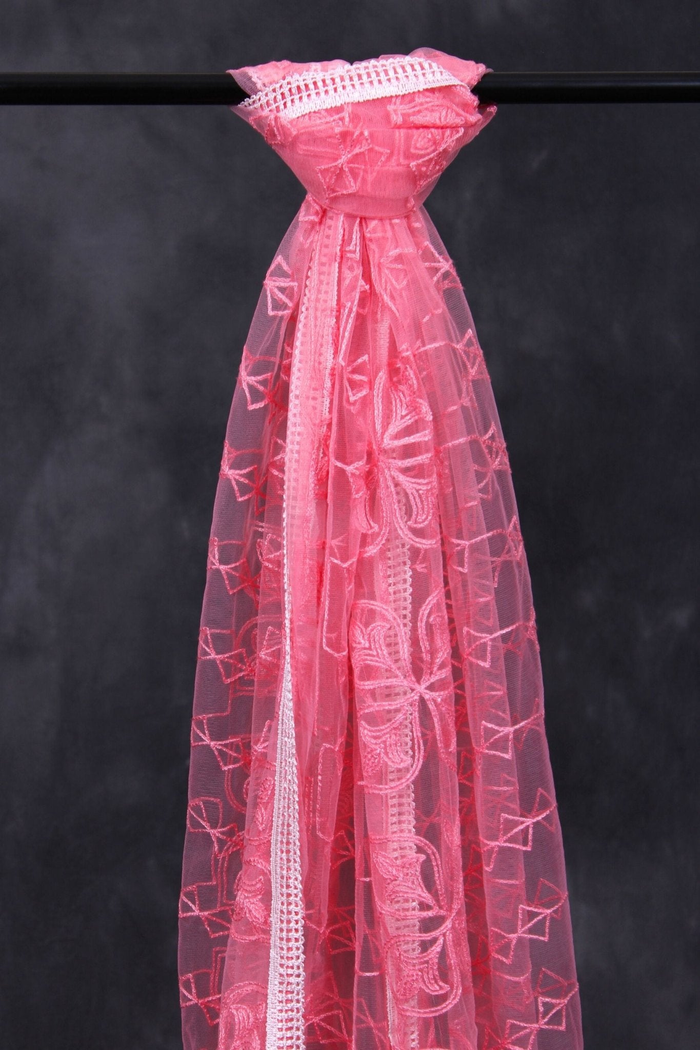 Chic Embroidered Net Dupatta for Festive & Casual Styles by JCSFashions Dupatta JCS Fashions