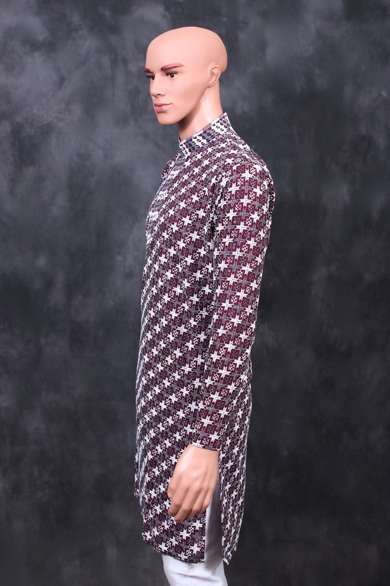 Chic Men's Zebra Embroidery Kurta - Culture Meets Style at JCSFashions Men JCS Fashions