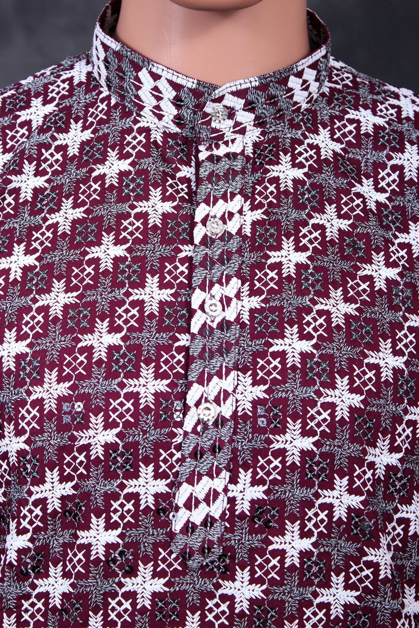 Chic Men's Zebra Embroidery Kurta - Culture Meets Style at JCSFashions Men JCS Fashions