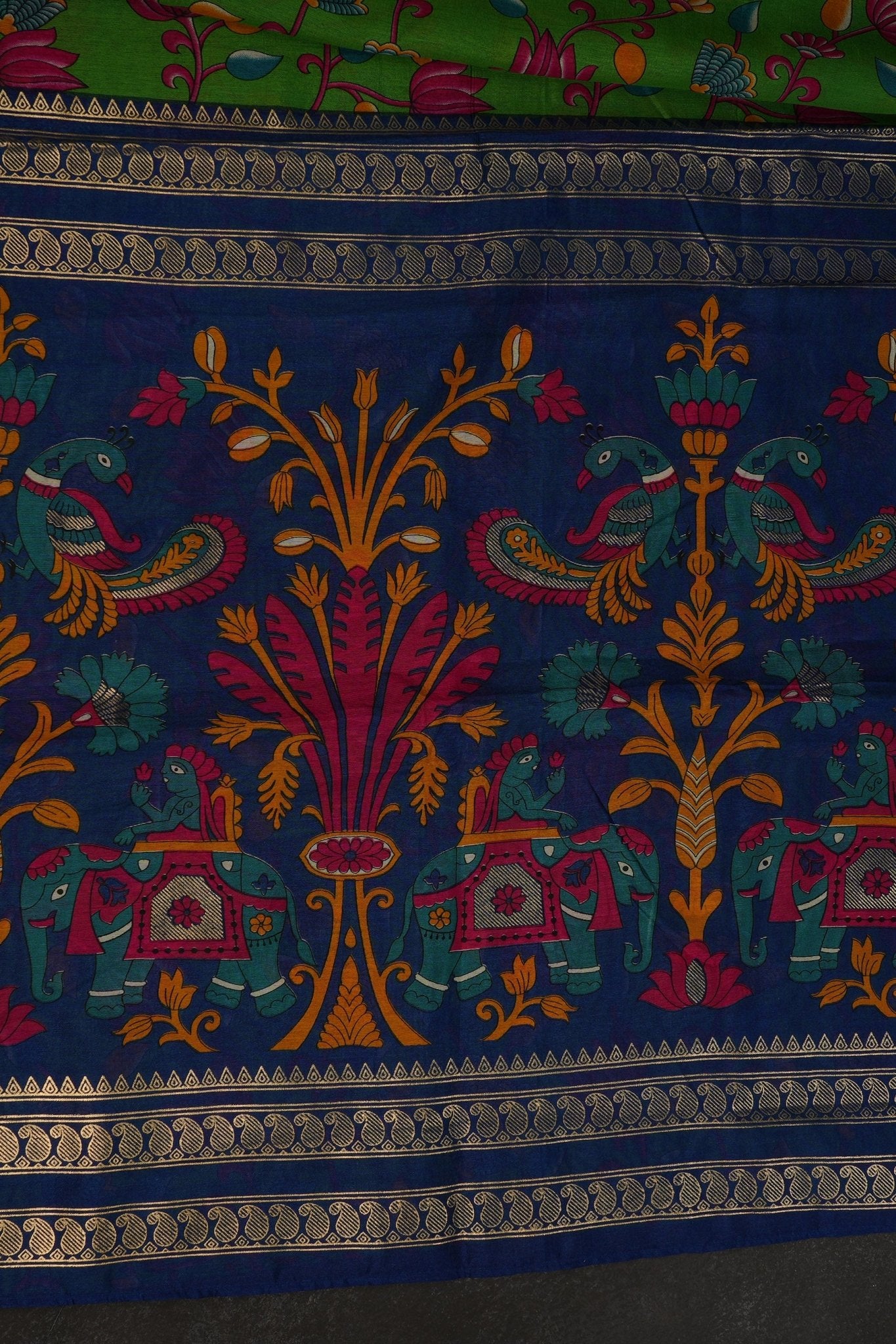 Classic Semi Chanderi Silk Saree & Vibrant Prints - Timeless Elegance Saree JCS Fashions