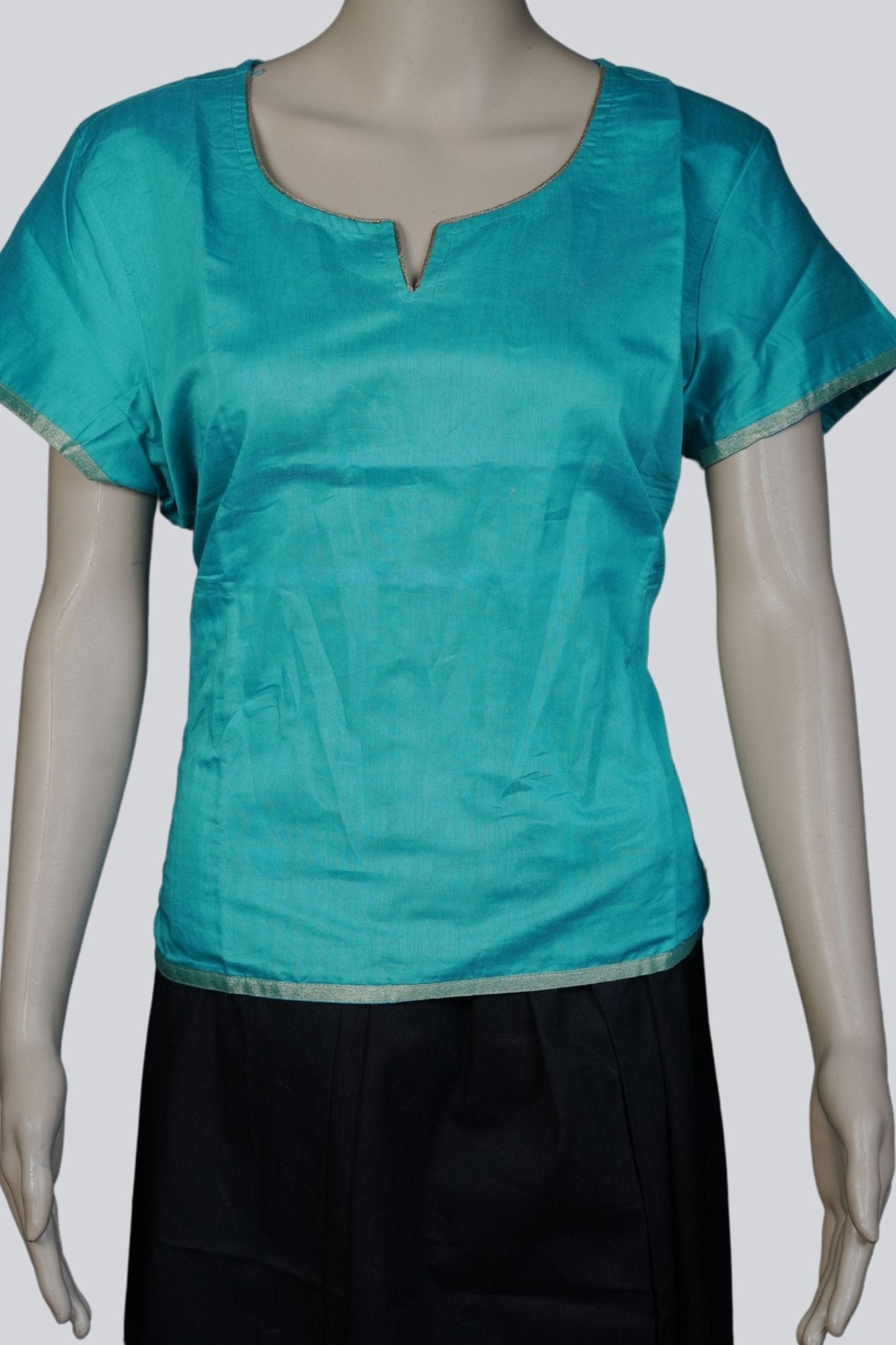 Dual Tone Short Silk Cotton Kurti – Ideal for Skirts and Jeans KURTI JCS Fashions