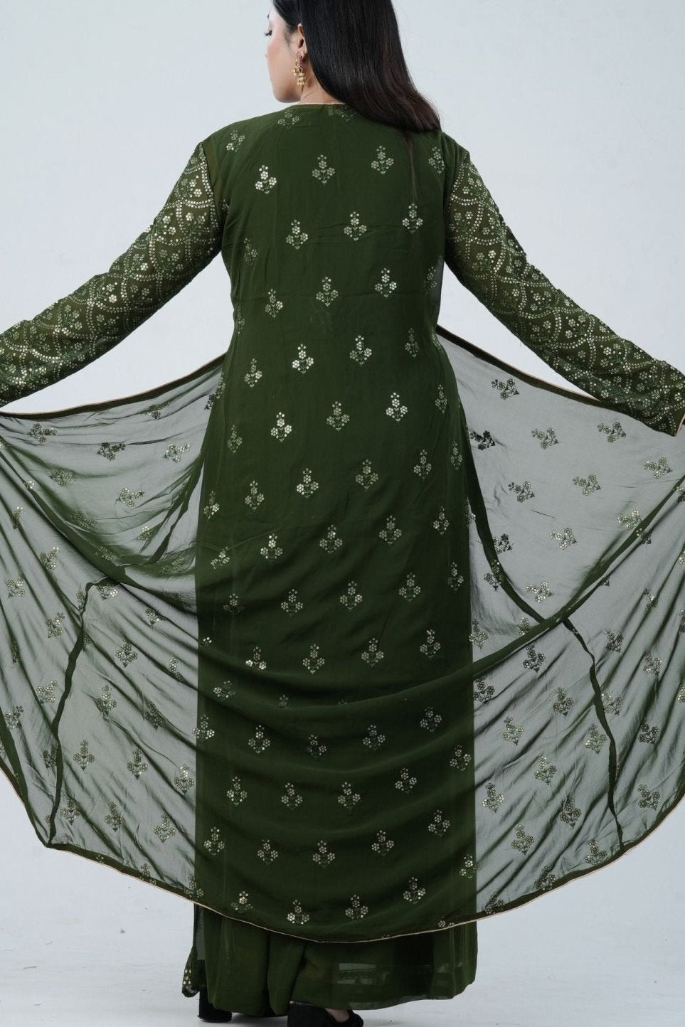 Effortlessly Chic Real Georgette Crop Top & Plazzo Set for Stylish Looks KURTI JCS Fashions