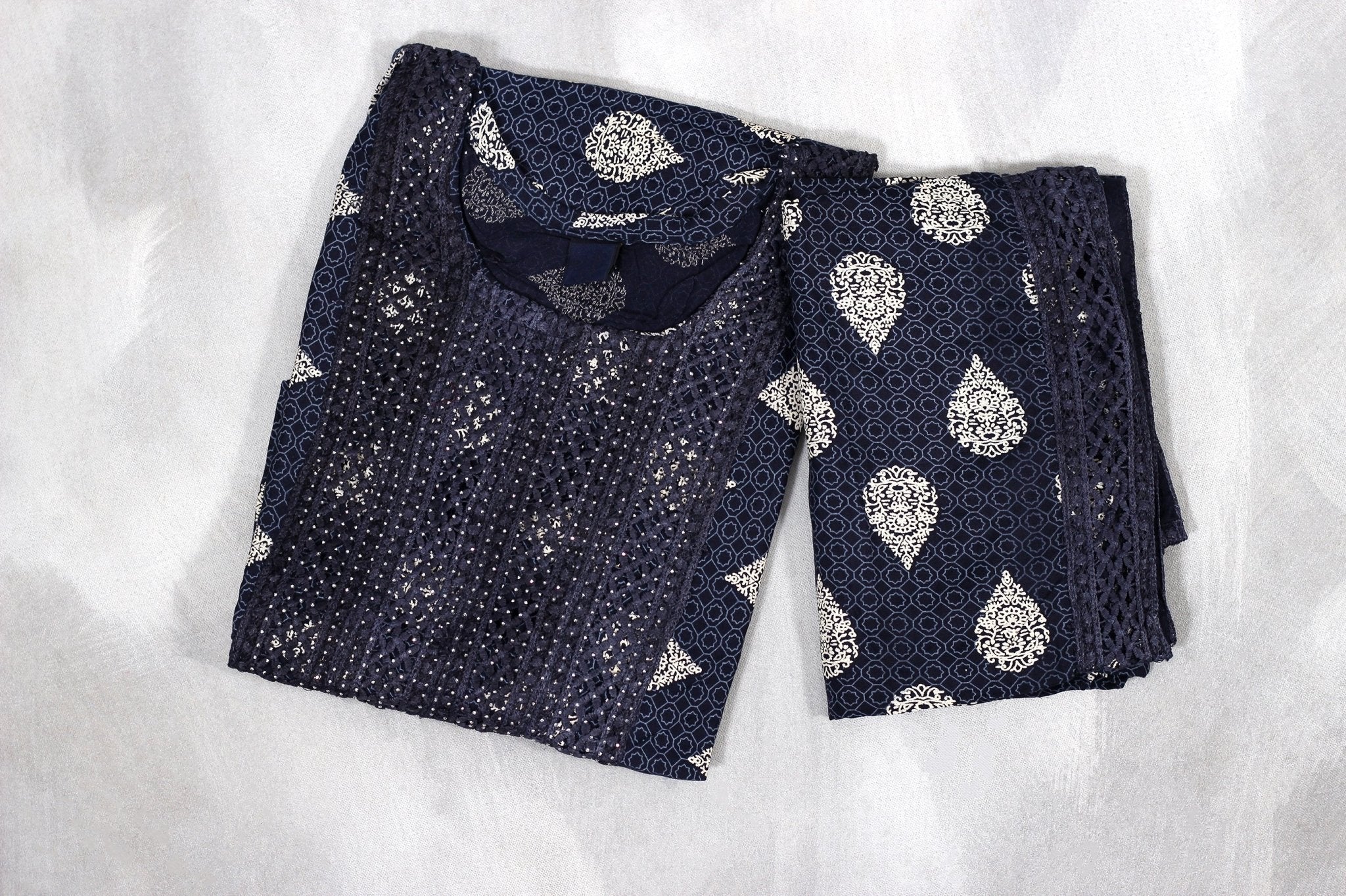 Elegant 2-Piece Cotton Anarkali Kurti with Dupatta - JCS Fashions KURTI JCS Fashions