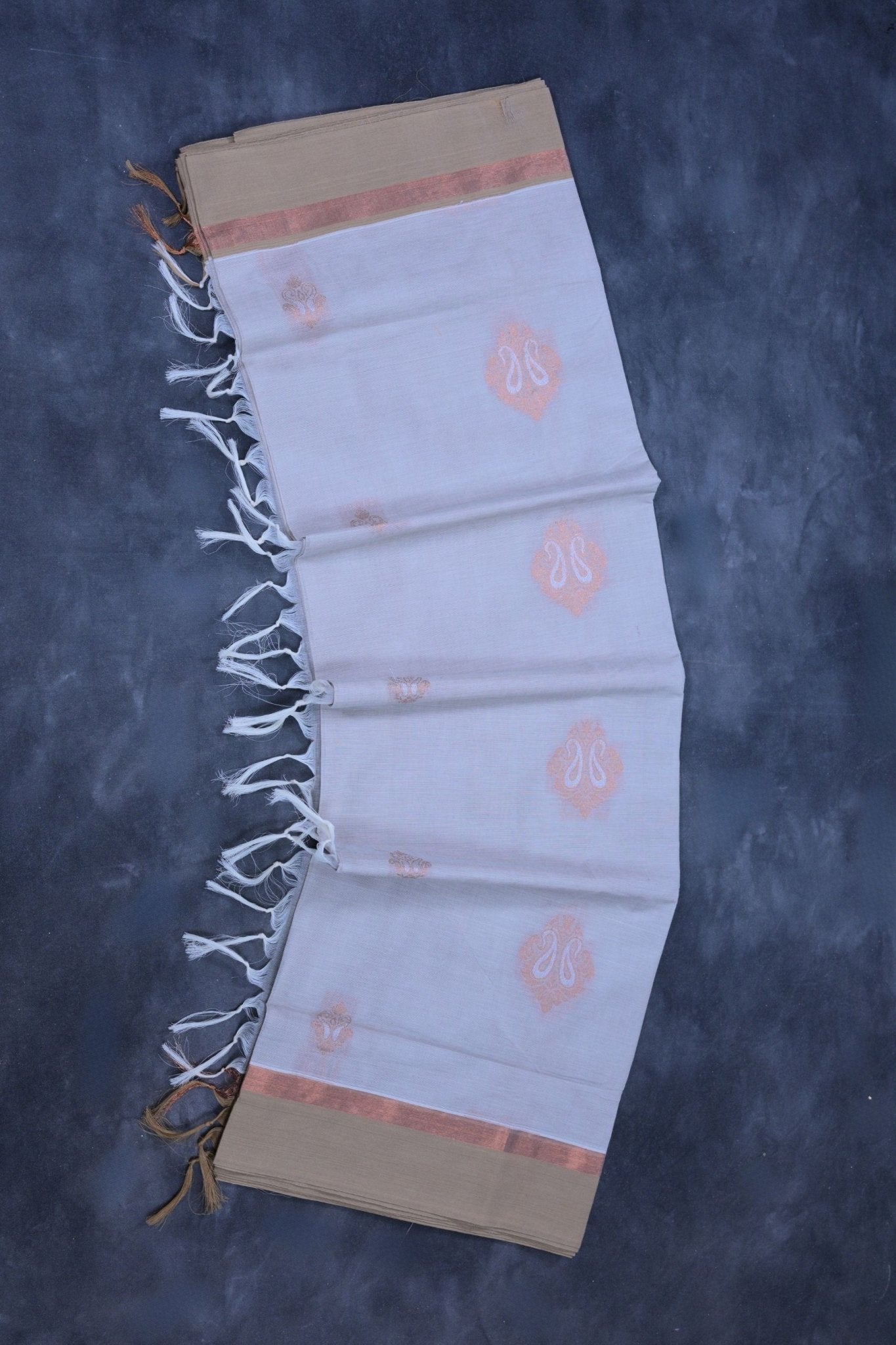 Elegant Cotton Saree with Rich Pallu - Traditional Charm & Modern Design Saree JCS Fashions Grey 5.5 meters