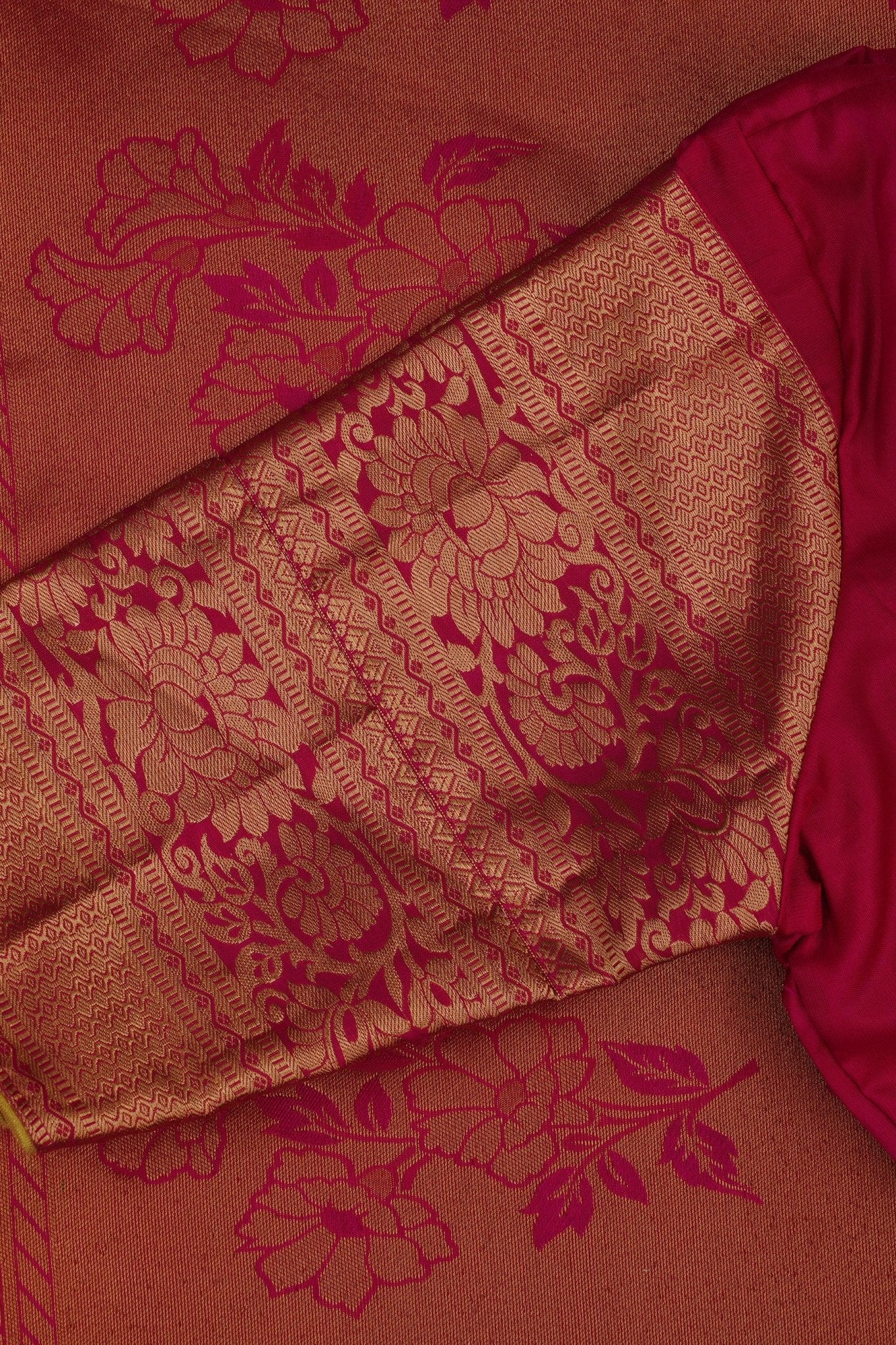 Elegant Double Warp Pure Handloom Silk Saree with Design Borders Saree JCS Fashions