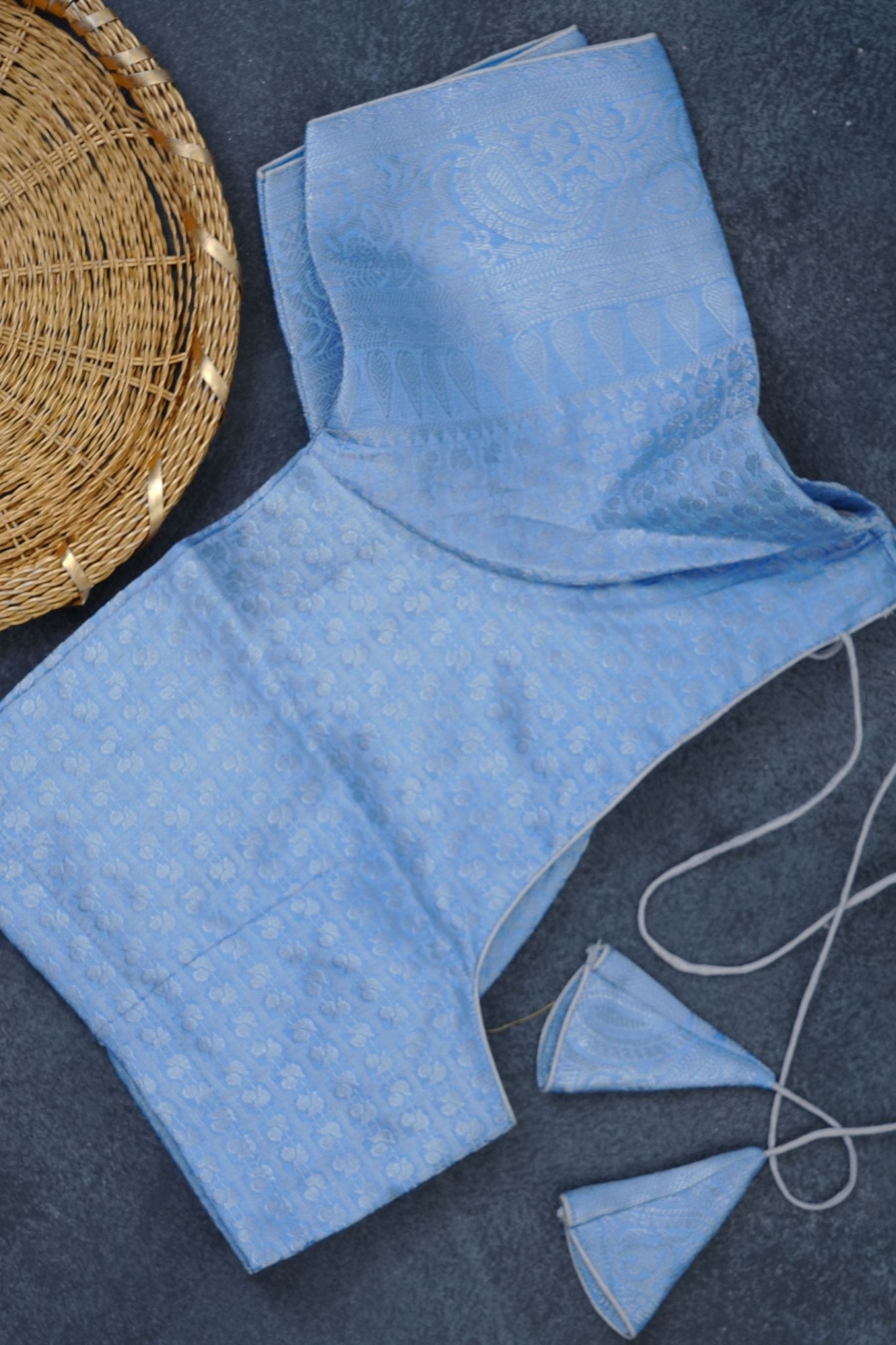 Elegant Dupion Silk Saree with Silver Zari Peacock Design & Regal Border Saree JCS Fashions